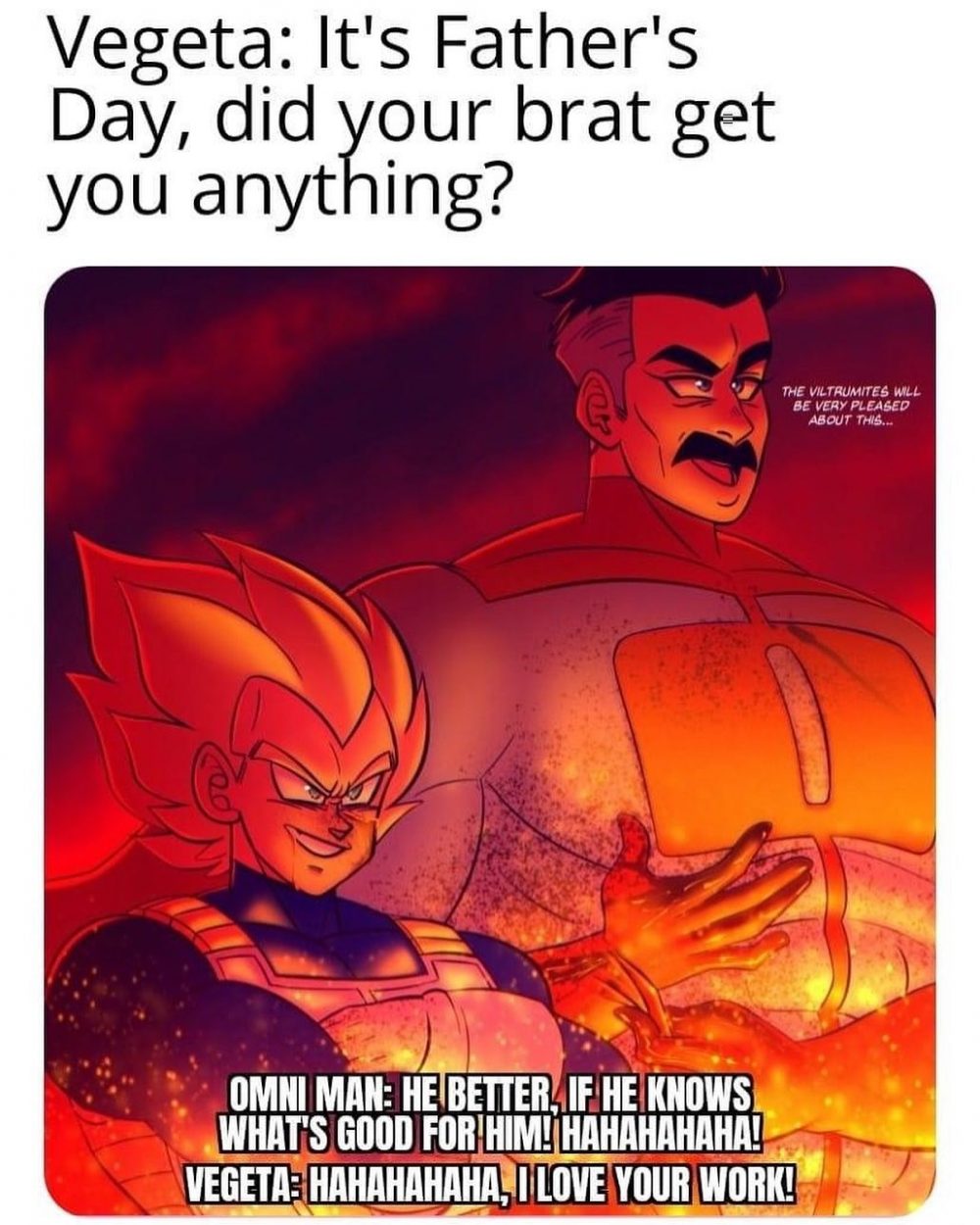 Vegeta And Omni Man Animememes